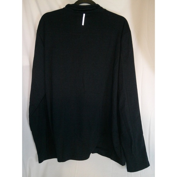 Reebok Quarter-Zip Athletic Pullover Performance Top Black XL - Picture 2 of 3